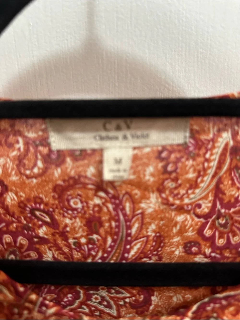 Chelsea & Violet Paisley Maxi Dress in Rust and Burgundy - Picture 3 of 3